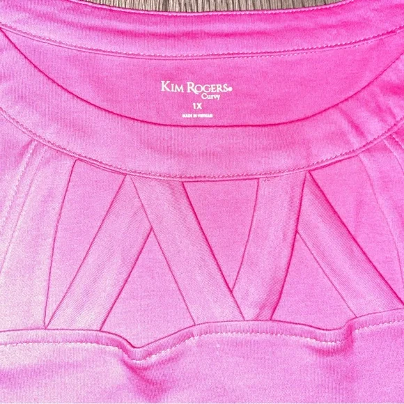 Kim Rogers Bright Pink 3/4 sleeve - Picture 2 of 4
